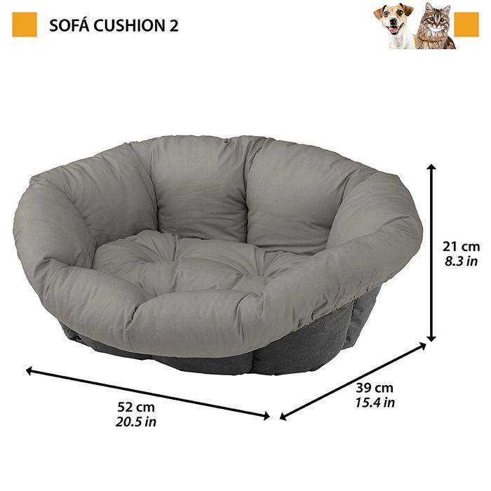 Kissen - Ferplast - Sofa - Beige - Größe XS - 59 x 46 cm - Für Hund