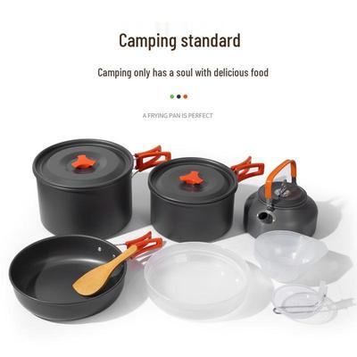 Multifunctional Camping Cookware Set for 4-5 People