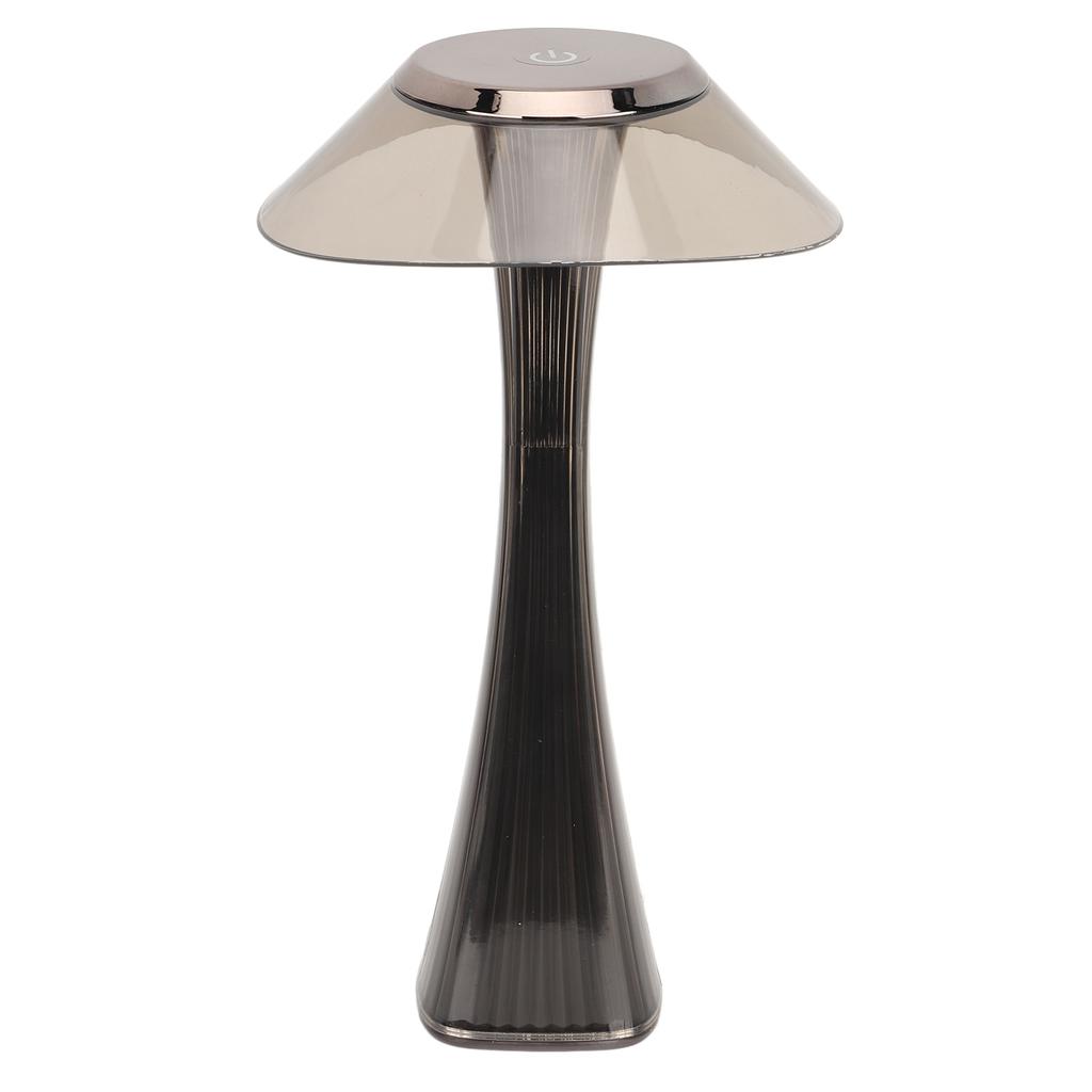 LED Table Lamp USB Charging Night Light 3 Lighting Mode with Touch Sensor for Home Room Smoky Grey