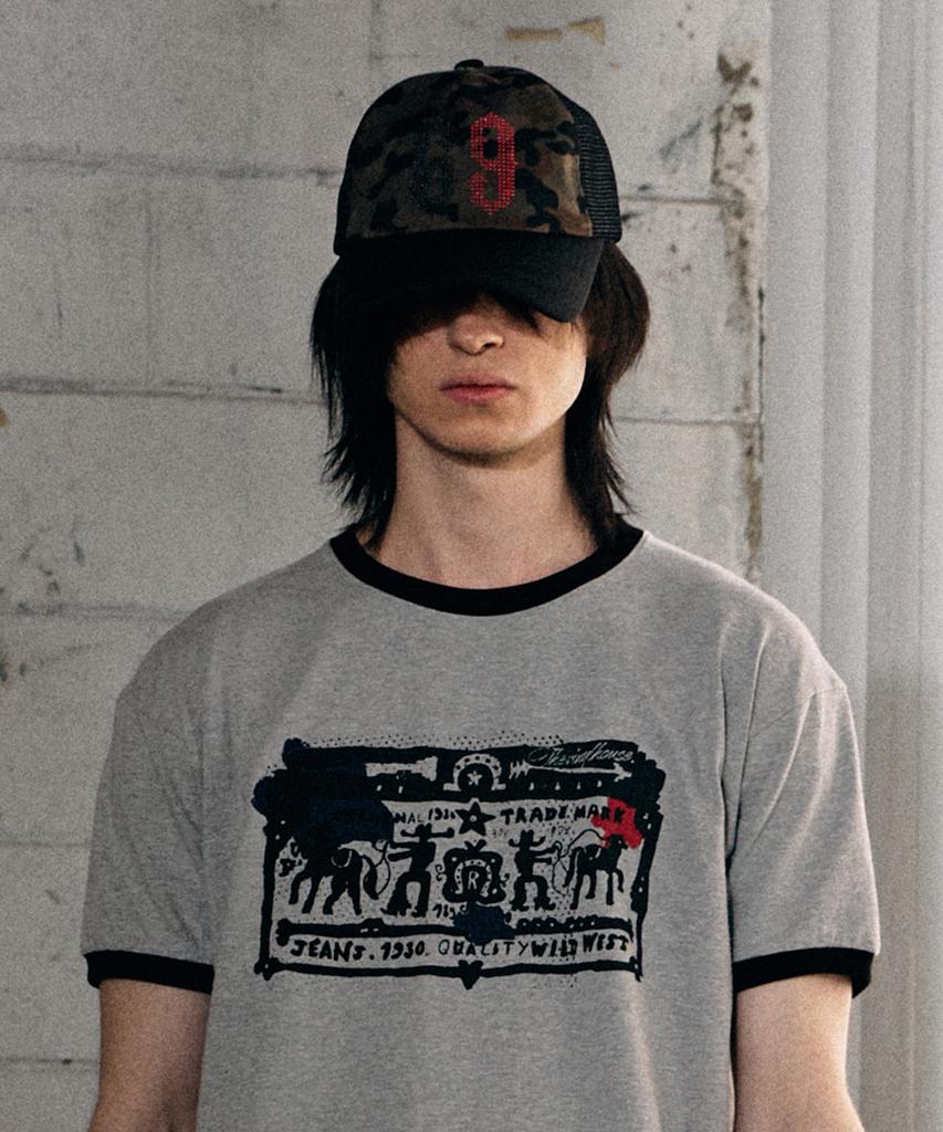 THEVINYLHOUSE Mesh Two Tone Ball Cap Black