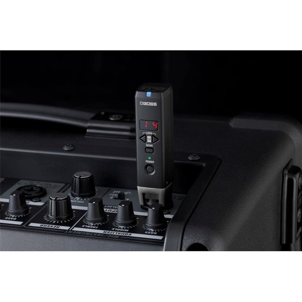 BOSS WL-30XLR wireless system, easy setup, wireless dynamic microphone, transmission range of up ...