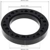 0.5" Steering Wheel Hub Adapter Conversion Spacer, Black Aluminium Alloy 12mm Steering Wheel Hub PCD Adapter Spacer for Momo for Nardi for OMP for
