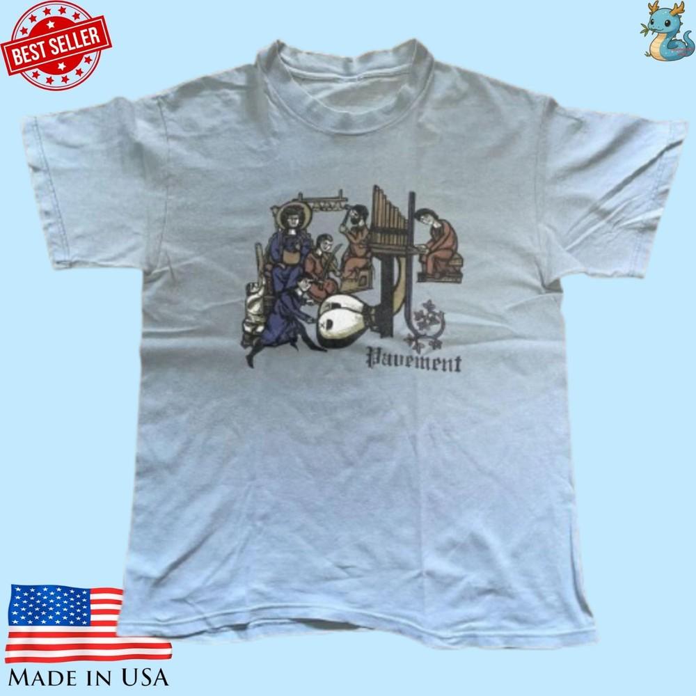 Pavement Band T-Shirt 90s Vintage Style Indie Rock Graphic Tee Unisex Unisex T-Shirt M