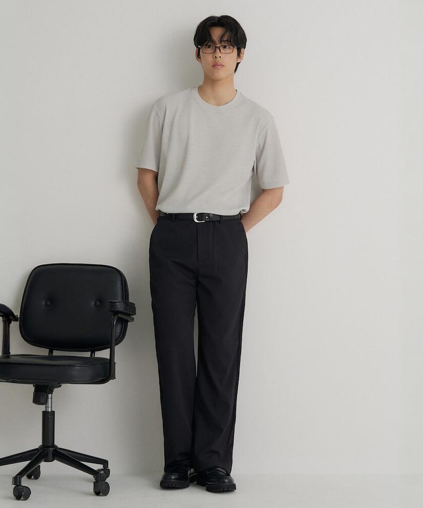 Binpolmen Gentle Tech Wide Fit Pants Black