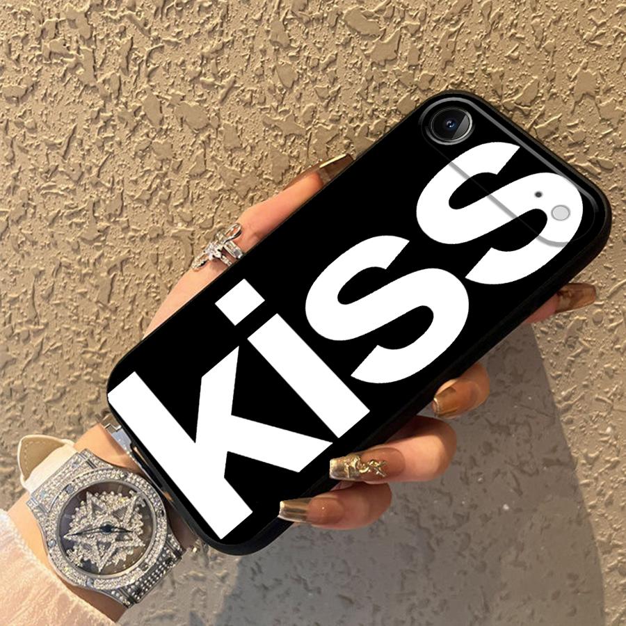 Case for Apple iPhone 17 Pro Max 15 Pro 7 8 Air 16 11 13 12 14 XR XS MAX Funda Phone Cover Letters Kiss