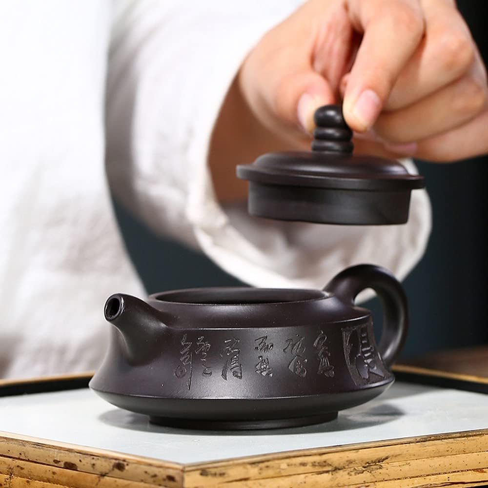 140ml Yixing Purple Clay Teapot Handmade Filter Kettle Chinese Tea Set Tea Ceremony