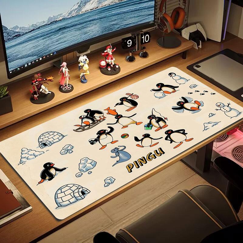 Black Duck Sticker Large Size Mouse Pad Large Gaming Table Cushion Nonslip Laptop Tablet Big Mousepad Xxl Mat Mini Pc Playmat With Lock Edge