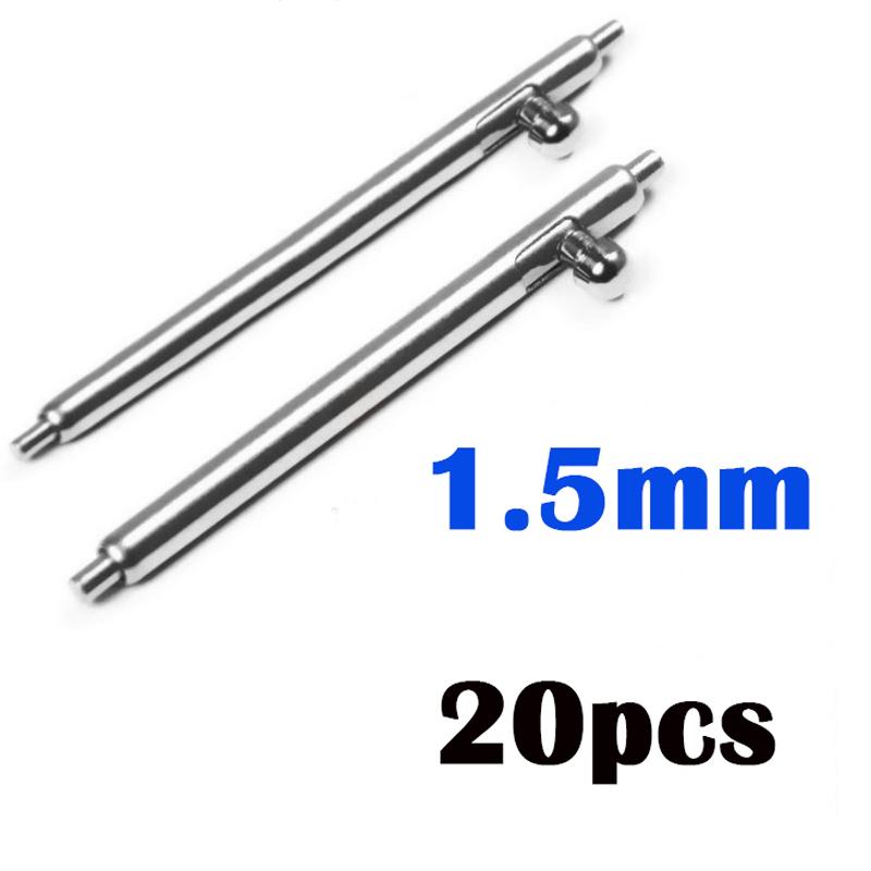 

20pcs Quick Release Wristband Link Pins Stainless Steel Strap Spring Bar 1.5mm 1.8mm Diameter 14 15 16 17 18 19 20 21 22 23 24mm 14mm