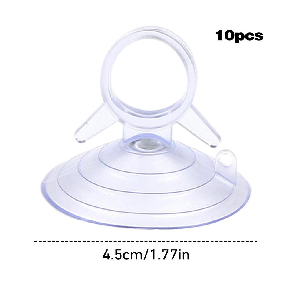 10PCS Suction Cup Hooks Strong Suction Cup Holder With Plastic Hooks For Glass Window Wall Hook Hanger Home Kitchen Bathroom