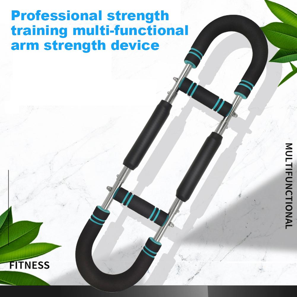 Adjustable Twister Arm Exerciser Multifunctional U-Shaped Wrist Strength Trainer Spring Arm Force Bar Gym Equipment