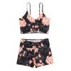 2 Pcs/Set Chic Bathing Suit High Waist Swimming Wireless Summer Holiday Women Bikini Set Lady Garment