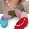 Oval Pearl Necklace Packaging Box High-end Sense Gift Box for Mother Earrings Chain Storage Flannel Jewelry Box