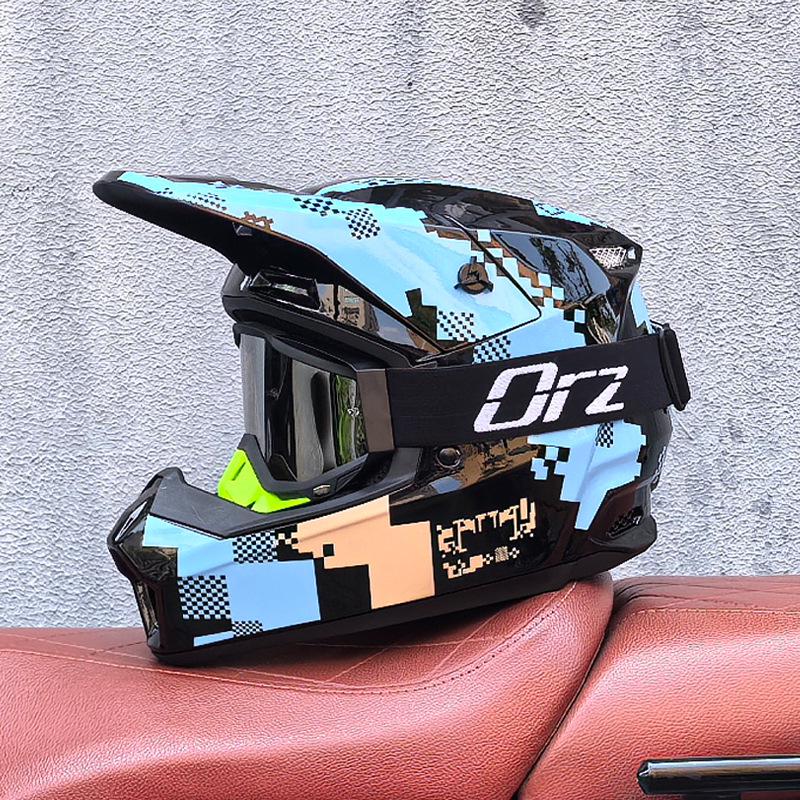 ORZ Full-Face Helmet for Off-Road, Electric Scooters, Mountain Biking, and Street Riding