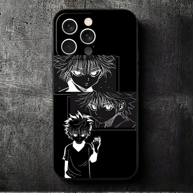 Hunter X-Hunters Killua Soft Phone Case for iPhone 16 16E 17 Air 15 Pro Max 14 Plus 13 Mini 11 12 7 Black Cover Back Shell