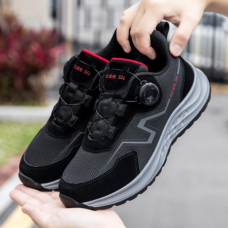 Mesh Atmungsaktive Drehschnalle Damen Sneaker Jugend Outdoor Laufschuhe Herren Sportmode Lässig Passende Schuhe 35-45