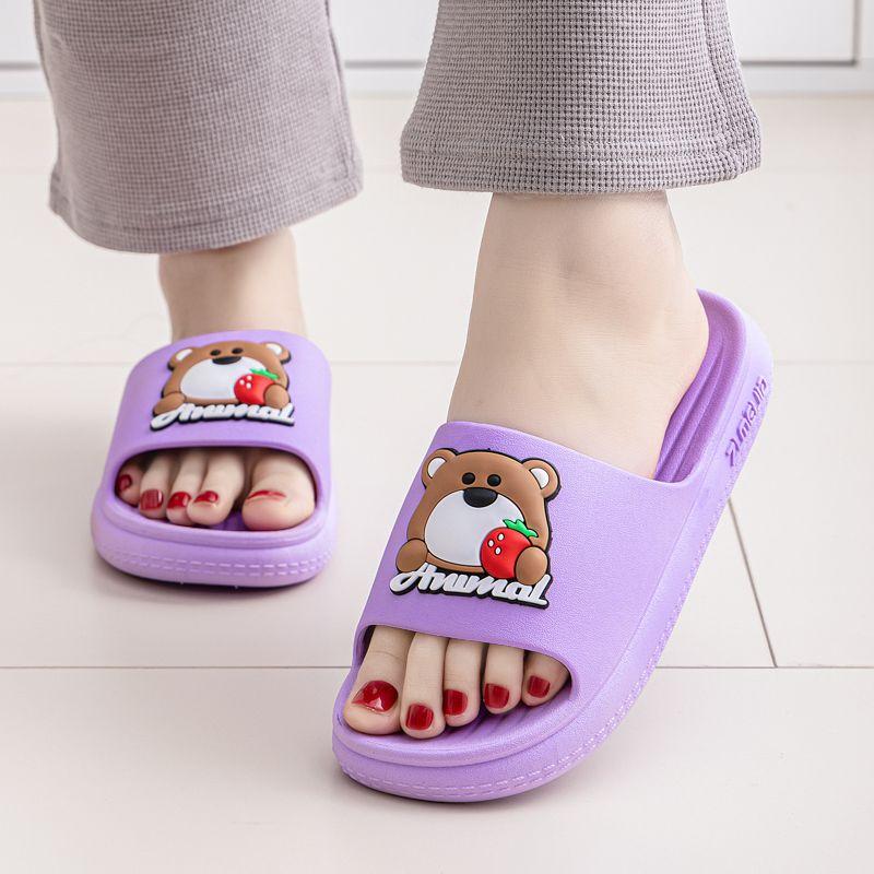 New Summer Women's Slippers Sandals Indoor Fashion Non-Slip Soft Sole Thick Platform PVC