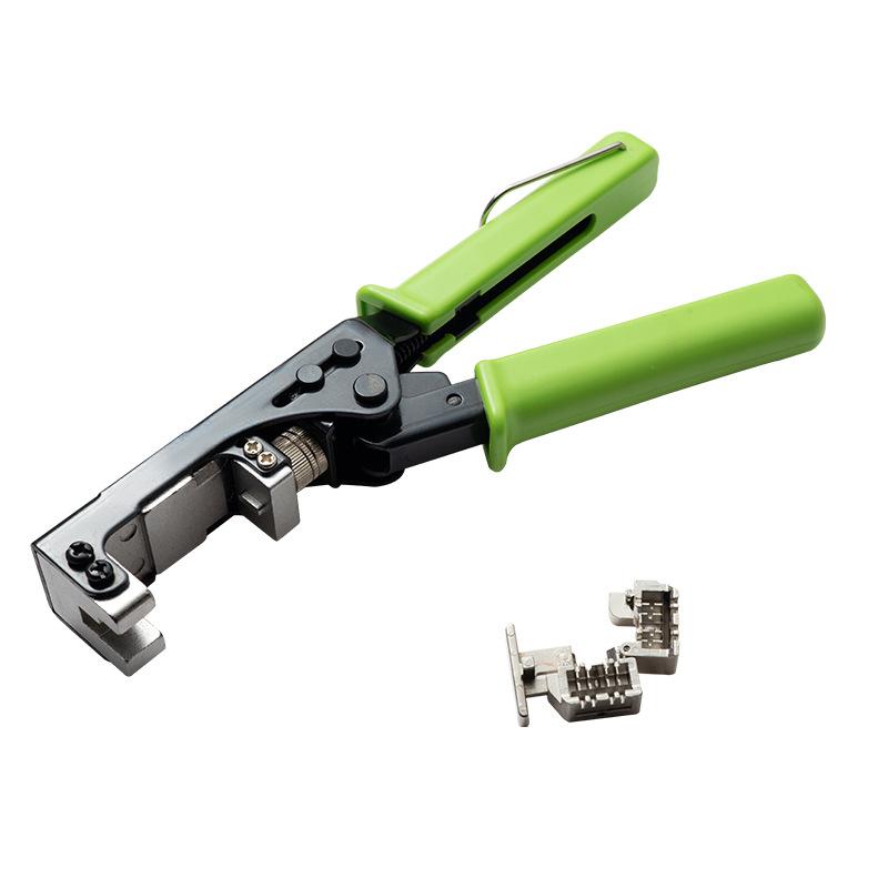 Punch Down Tool for 110 Type AMP Module, 180° & 90° Cat5e Cat6 Network Module Crimping Tool