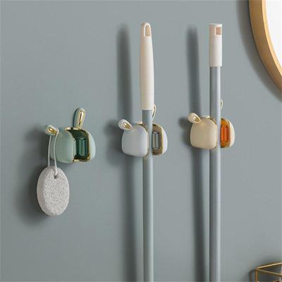 Save Space Household Mop Rack Easy Access Bathroom Durable And Durable Mop Rack Toilet Bathroom Storage Easy Installation Hook