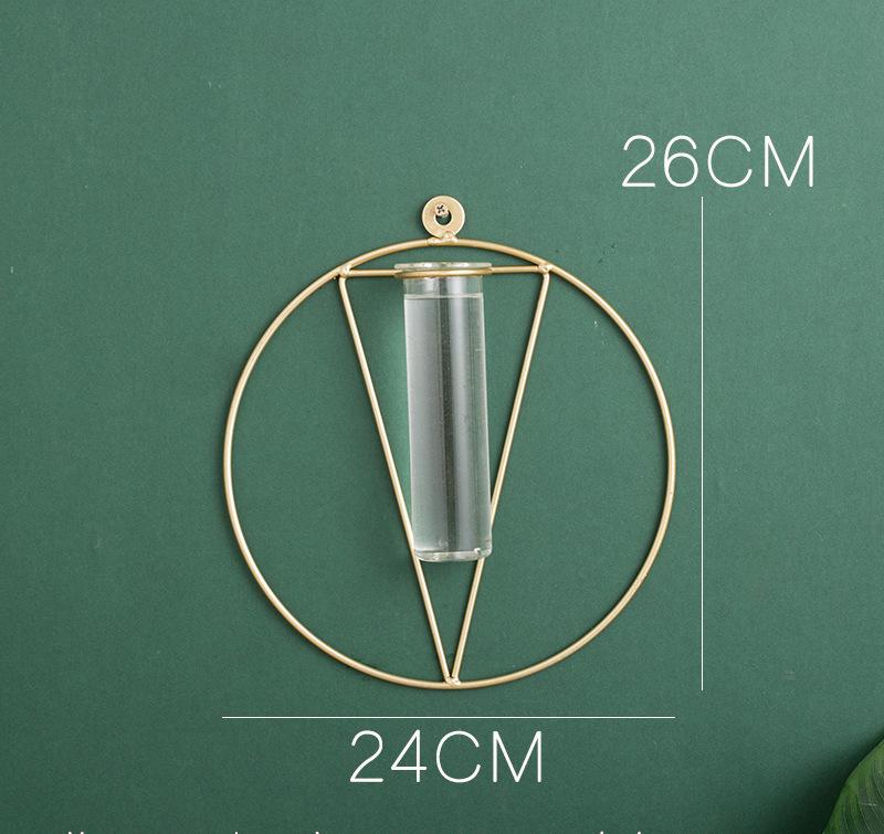 Nordic Ins Glass Test Tube, Hydroponic Vase, Wall Decoration, Home Decoration, Modern, Simple