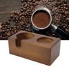 Solid Beech Wood Coffee Portafilter Holder Coffee Tamping Station  Coffee Making Accessories
