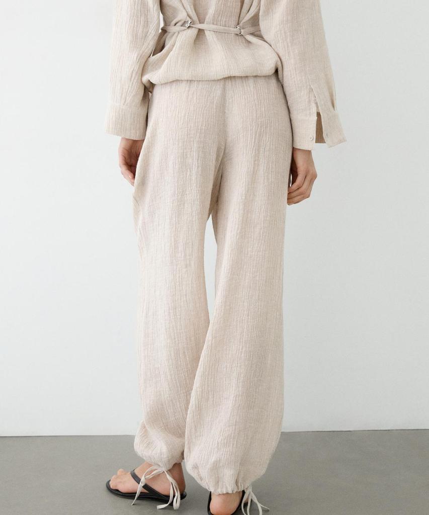 Masimodutti 100% Linen Sarouel Pants
