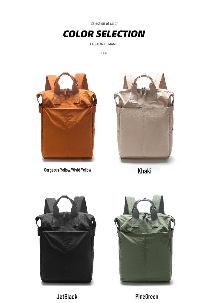 Unisex Lässiger Outdoor-Rucksack: Großes Fassungsvermögen, Wasserabweisend, Strukturierte Unifarbe, Ideal für Reisen, Sport und den täglichen Weg zur Arbeit.