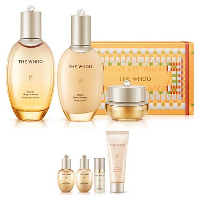 The History of Whoo Gongjinhyang Royal Court Skincare Set – Complete Anti-Ageing & Hydrating Herbal Care, Korean