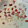 50 Pcs Mix Colorful Cute Bow Ribbon Resin Nail Art Decorations 3D Butterfly Nail Charm Jewelry Fashion DIY Accessories Manicure