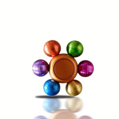 2 Pcs Fingertip Toys Metal Colorful Desktop Fingertip Gyro Stress Relief Fingertip Gyro  Stress Relief Toys