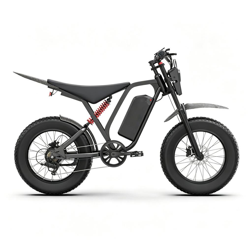 BLUVALL R700 Off-Road Electric Bike, 52V 25Ah Battery, Full Suspension,
