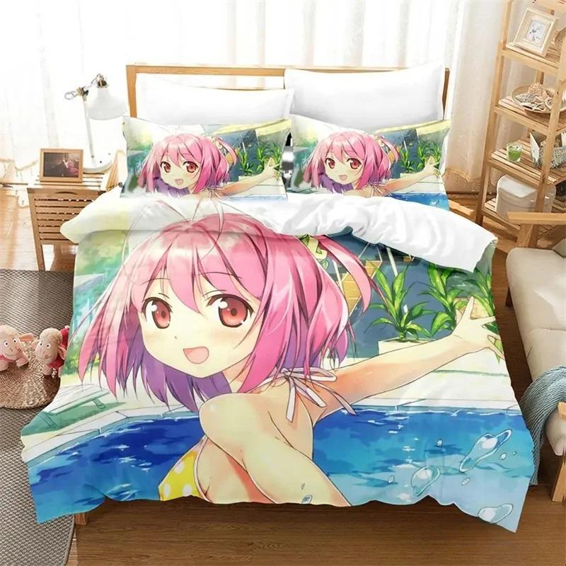 Fashion 3D Print Anime The World God Only Knows Bedding Set Boys Girl Twin Queen King Size Duvet Cover Pillowcase Bed Boys Adult