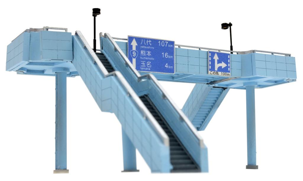 TOMYTEC GeoColle Scene Collection Scene Accessories 119 Large Pedestrian Overpass Diorama Supplies