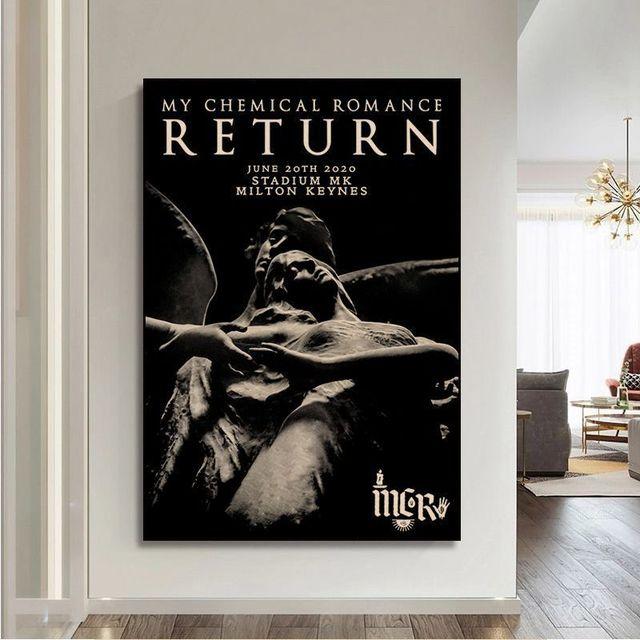 

Винтажные постеры и гравюры My Chemical Romance Band, холст, картина, украшение для комнаты 21cm×30cm NoFrame