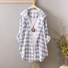 Sun-protective Clothing, Shirt, Women's Hooded Plaid Long-sleeved Loose Top, Versatile Light Jacket, Cardigan