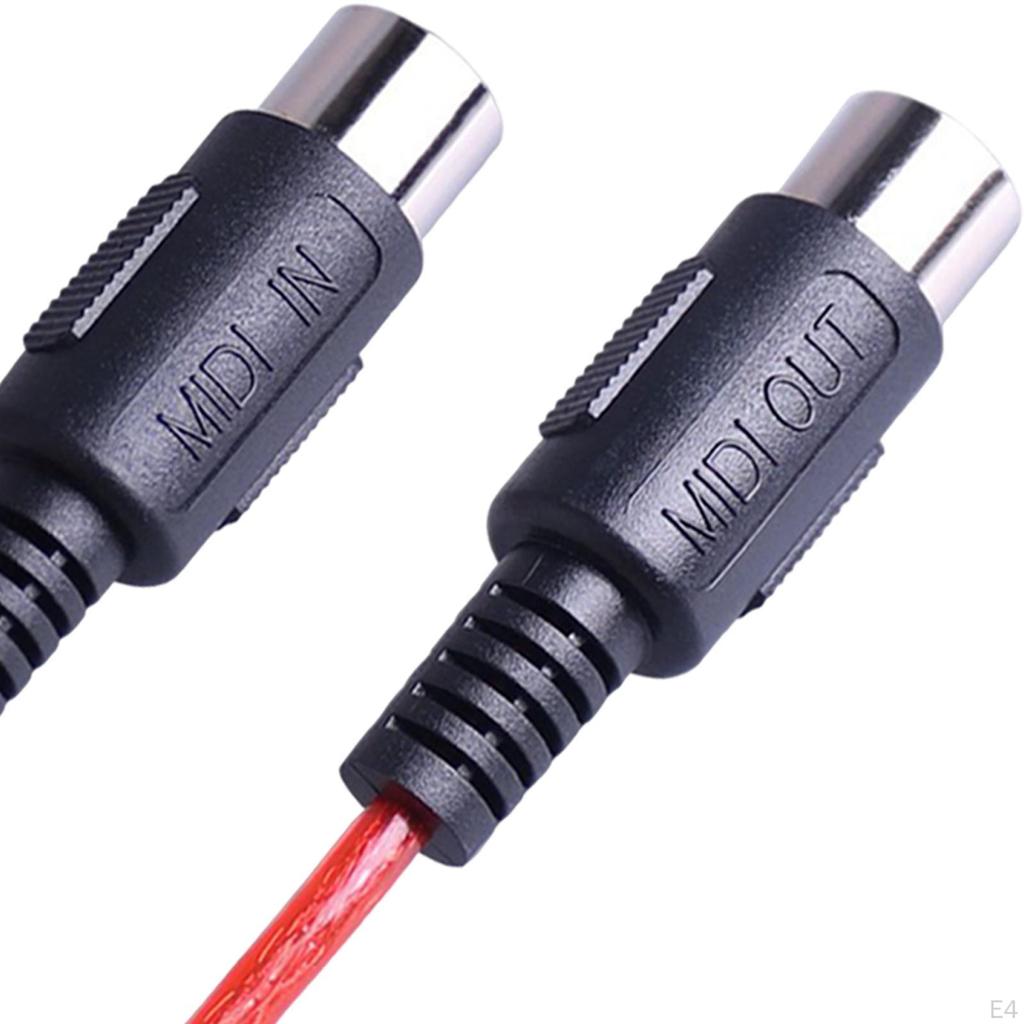 Male to 5-pin Din MIDI Cable for Music Studio