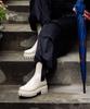 Cesti High-Top Chelsea Rain Boots (Ivory)