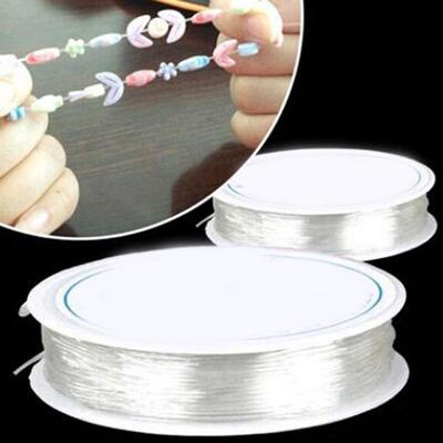 1 Roll of Sturdy Bead Thread Elastic Bobbin Elastic Band DIY Jewelry Bracelet Necklace Handmade Crafts Accessories