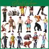 Realistic Farm And Ranch Plastic Figurine Set Detailed Farmer Models