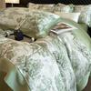 Tropical Forest Plants Print Luxury Bedding Set Lyocell Bamboo Fiber Soft Silky Duvet Cover Bed Sheet/Fitted Sheet Pillowcases