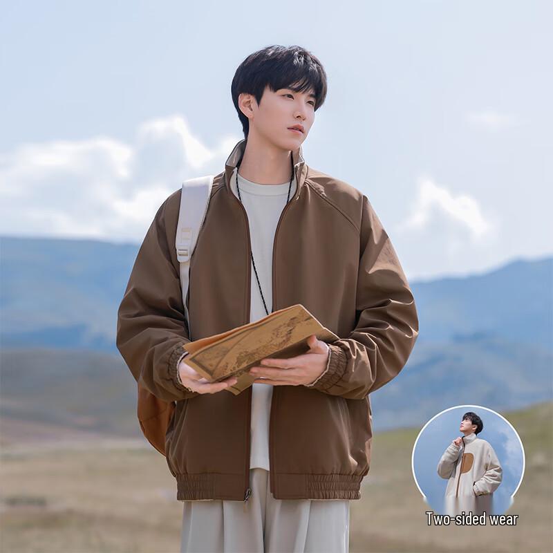 

VUUG Men s Retro Solid Color High Street Jacket 3XL