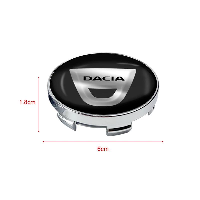 Car Wheel Center Cover Hub Center Stickers Caps Tires Rim Covers wheel parts Including For Dacia Duster Logan MCV Sandero Dokker