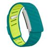 SportFlex Band For WHOOP 5.0 ECG-MG Wrist Band Casual Wristband with Full-Diamonds Bright Silver Metal U-Frame for WHOOP 5.0 One+Peak Silicone Strap