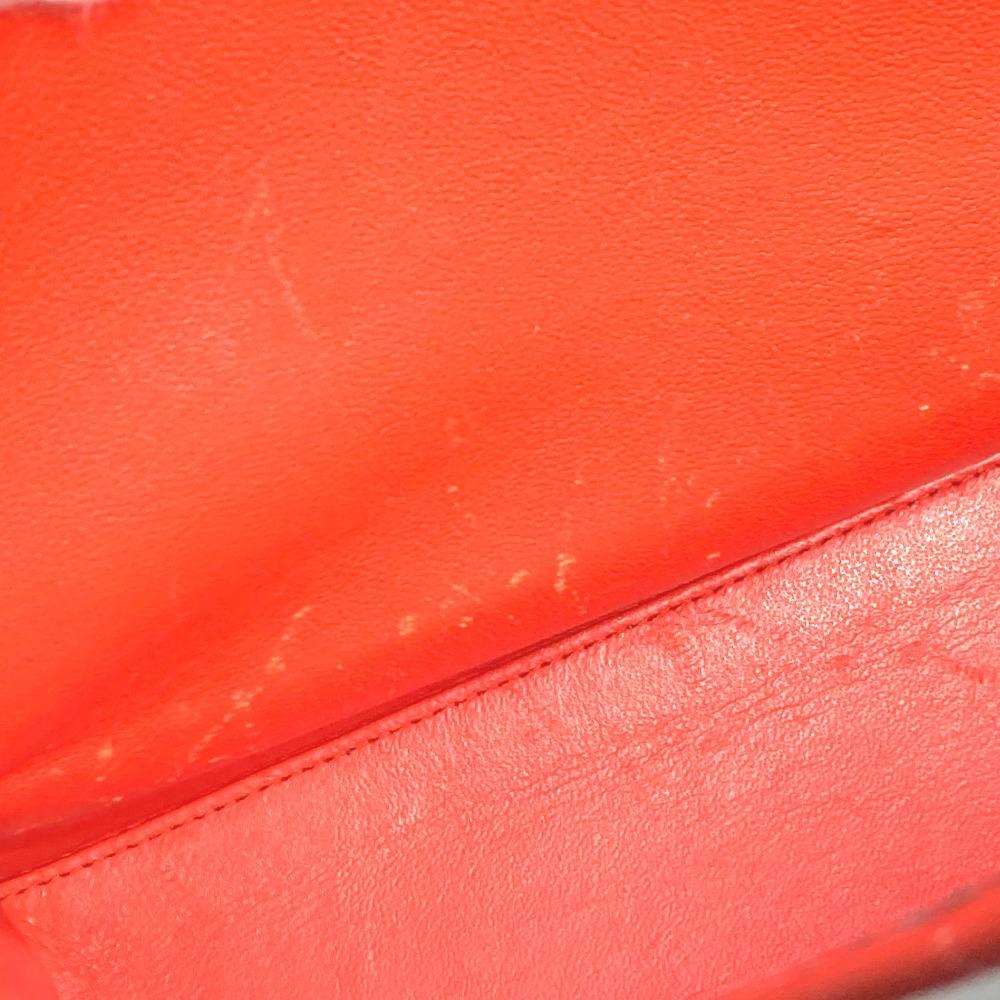 CHANEL vintage CC logo flap bag Shoulder Bag cotton / Patent Leather Black