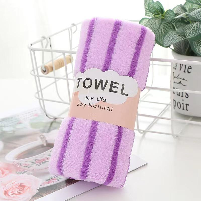 [5 packs of single 30 * 60cm] High-density coral fleece towels are soft and absorb water without shedding hair