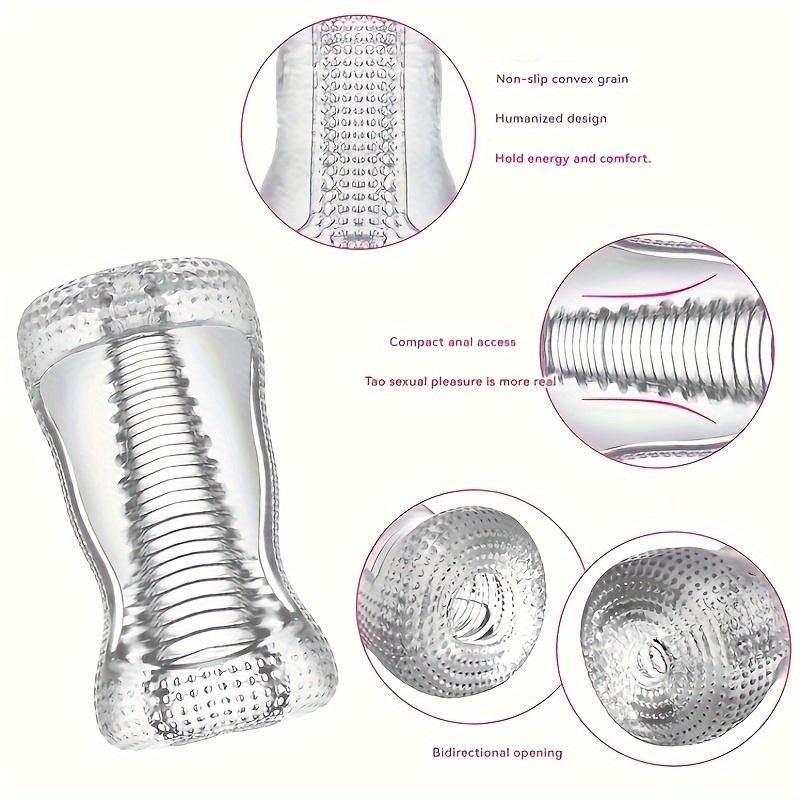 Male Masturbator Cup Realistic Vagina Prostate Massager Real Pussy Penis Enlargement Exerciser Sex Toys for Men Erotic Products
