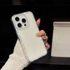 Transparent and simple, suitable for iPhone17 Pro flash diamond mobile phone protective case, Apple 16 advanced sense 15 niche anti-drop