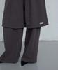 Uusoo Cotton Layered Elastic Waist Pants_ Charcoal