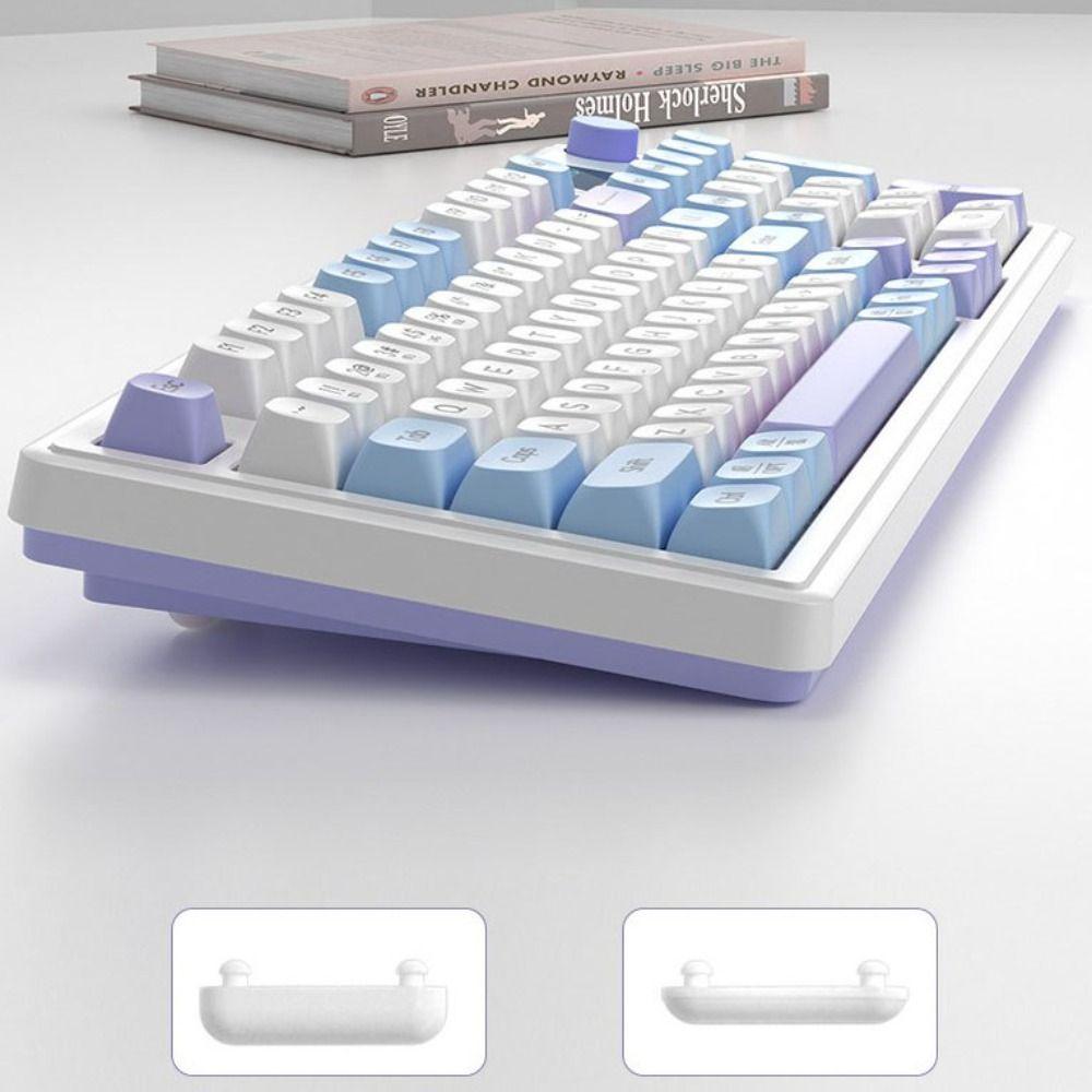 Three Mode 2.4G Bluetooth Wired Keyboard RGB Backlight Keyboard  Computer Peripherals