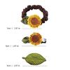 2Pcs Elastic Sunflower Hair Tie Fashion Hair Accesories Unique Hair Clip For Adding Style To Everyday And Special Event
