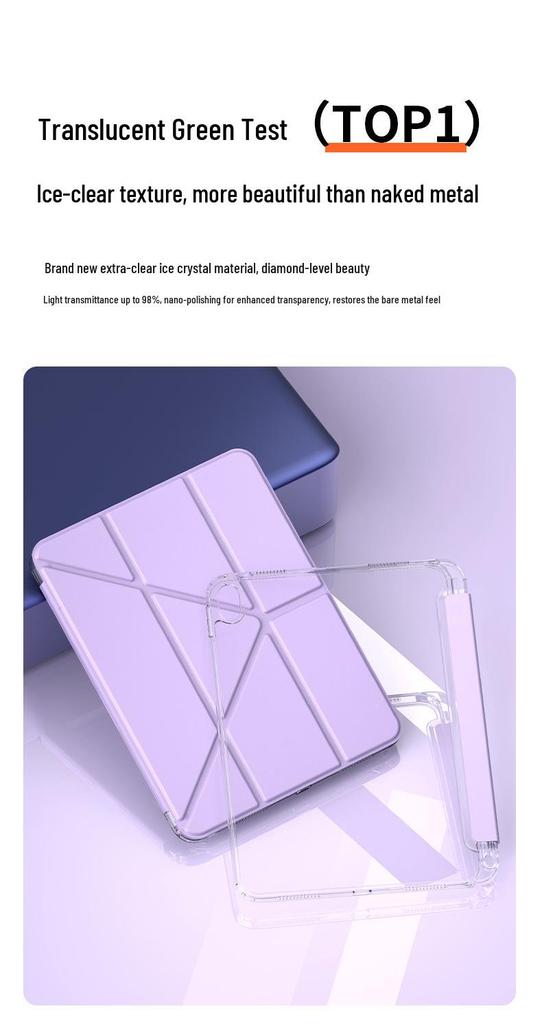 iPad Pro 13-inch Protective Case Air7/Air45 Sleeve with Pen Slot, Y-Fold for 8th/9th Gen, Acrylic A16, iPad11